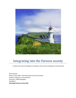 Integrating Into the Faroese Society