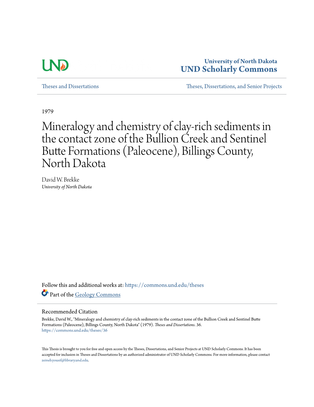 Mineralogy and Chemistry of Clay-Rich Sediments in the Contact