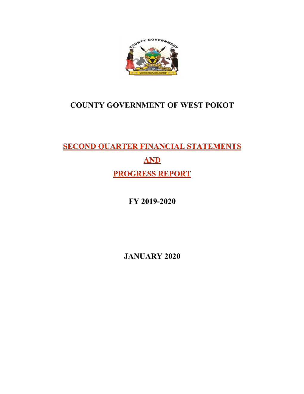 Quarter 2 Report Financial Year 2019