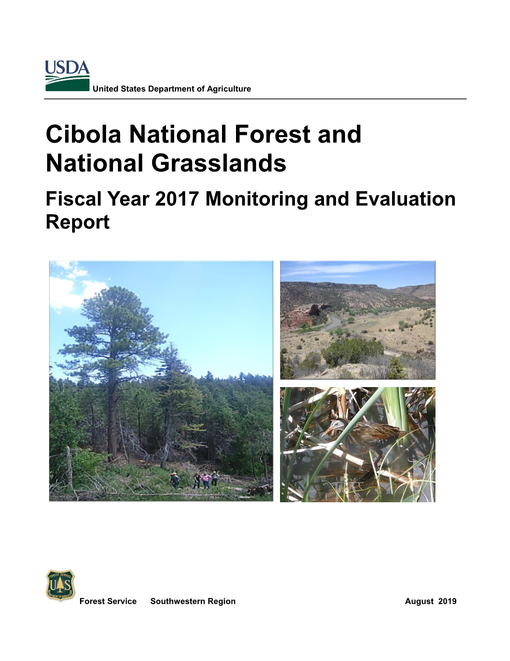 Cibola National Forest and National Grasslands Fiscal Year 2017 Monitoring and Evaluation Report