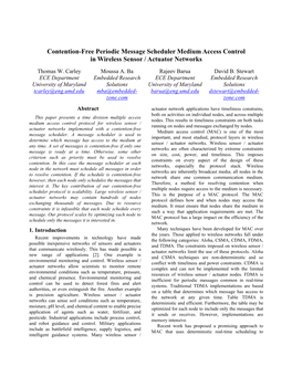 Contention-Free Periodic Message Scheduler Medium Access Control in Wireless Sensor / Actuator Networks