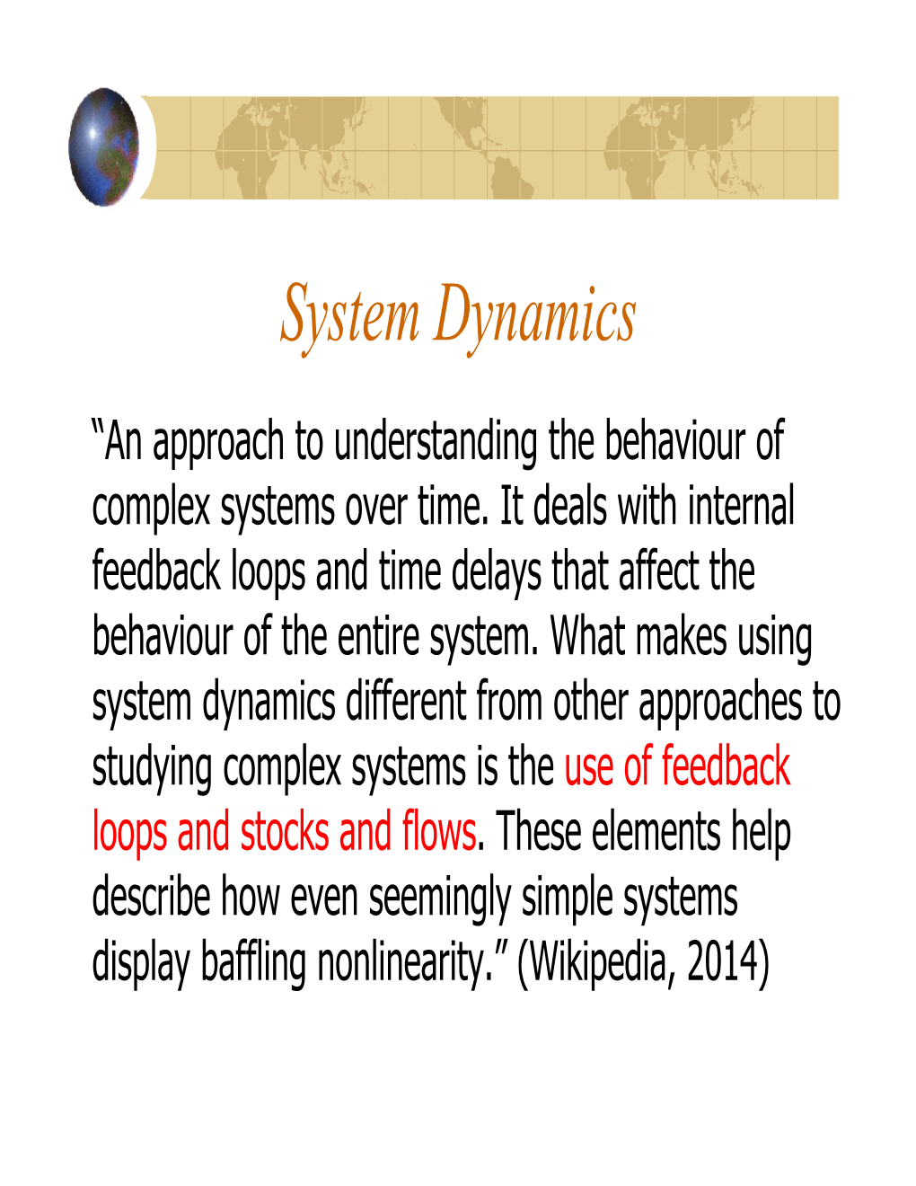 System Dynamics