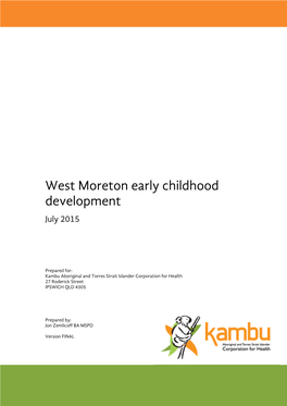 West Moreton Early Childhood Development