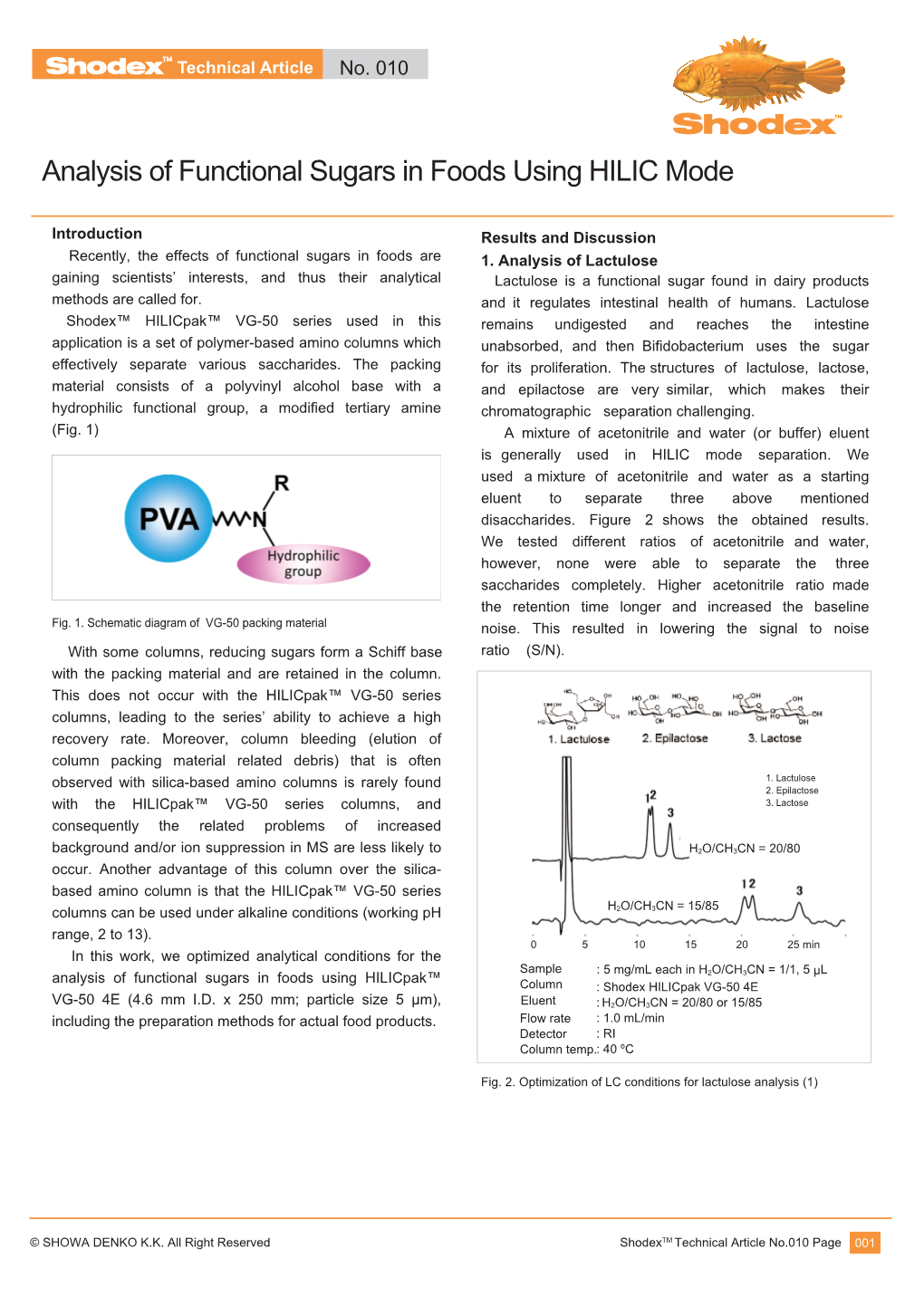 Analysis of Functional Sugars in Foods Using HILIC Mode