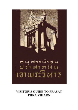 Visitor's Guide to Prasat Phra Viharn