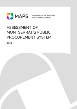 Montserrat Assessment of the Public Procurement System