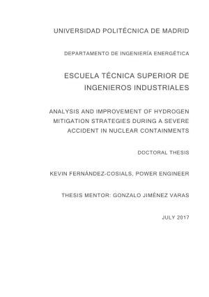 Analysis and Improvement of Hydrogen Mitigation Strategies During a Severe Accident in Nuclear Containments