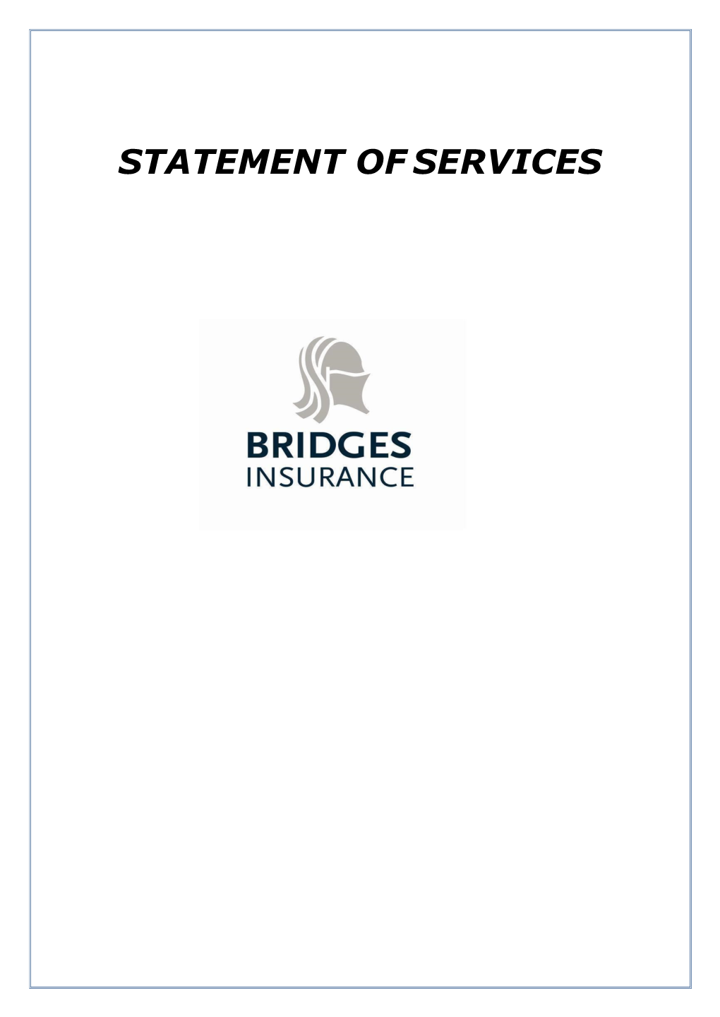 Statement of Services