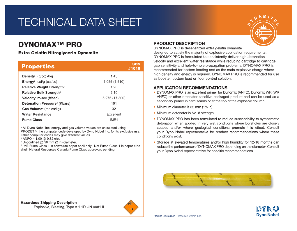 Technical Data Sheet