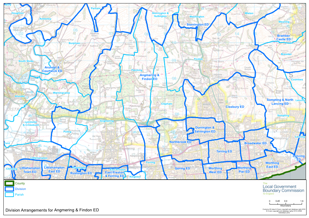 Division Arrangements for Angmering & Findon ED