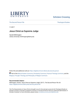 Jesus Christ As Supreme Judge