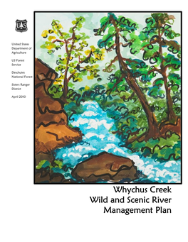 Whychus Creek Wild and Scenic River Management Plan