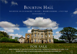 Bourton Hall BOURTON on DUNSMORE | RUGBY | WARWICKSHIRE | CV23 9QZ