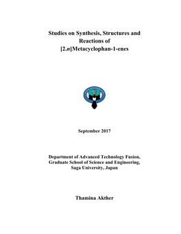 Studies on Synthesis, Structural Properties and Applications Of