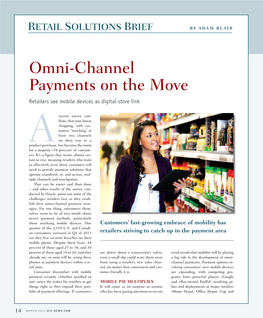 Omni-Channel Payments on the Move Retailers See Mobile Devices As Digital-Store Link