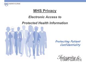 Protecting Patient Confidentiality