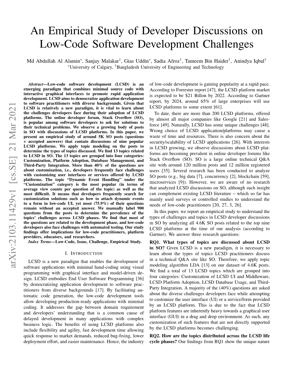 An Empirical Study of Developer Discussions on Low-Code Software Development Challenges