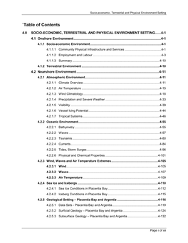 `Table of Contents