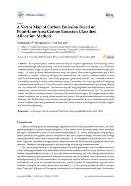 A Vector Map of Carbon Emission Based on Point-Line-Area Carbon Emission Classiﬁed Allocation Method