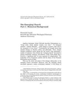 The Emerging Church Part 1: Historical Background