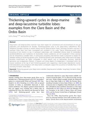 Thickening-Upward Cycles in Deep-Marine and Deep-Lacustrine