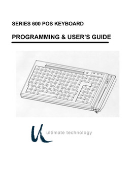 Model 600 Keyboard Programming & User Guide
