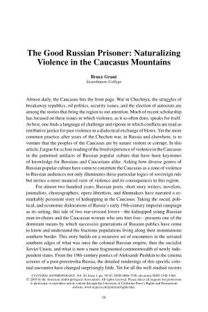 The Good Russian Prisoner: Naturalizing Violence in the Caucasus Mountains