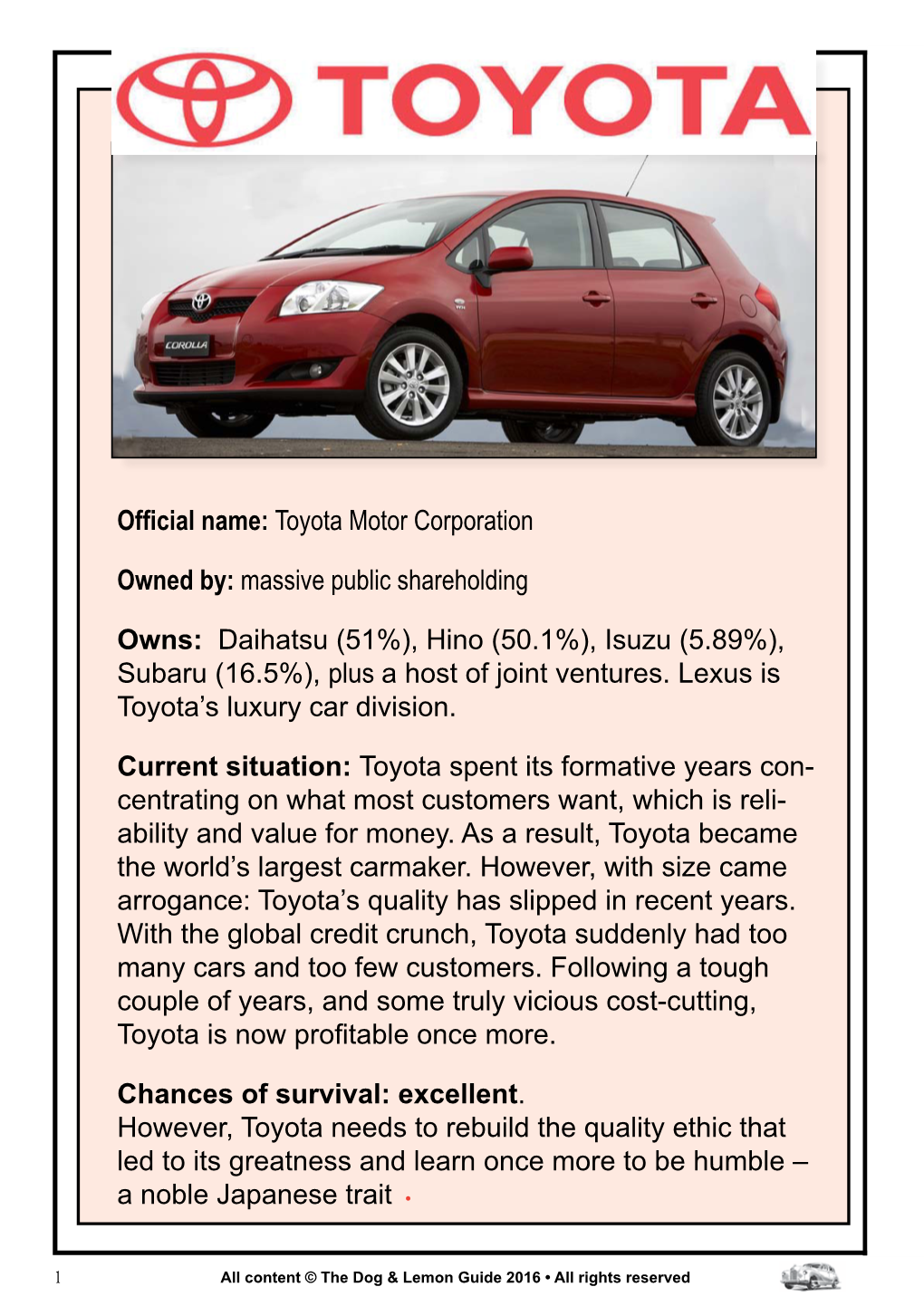 Toyota Motor Corporation