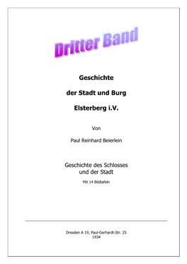 Chronik Elsterberg/V. Band III
