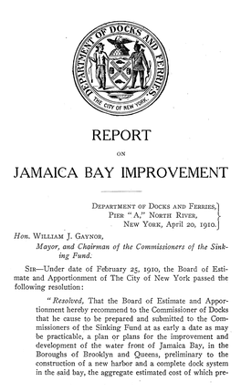 Report Jamaica Bay Improvement