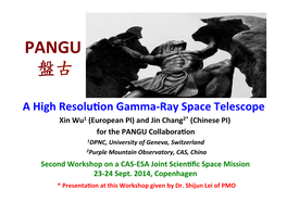 PANGU: a High Resolution Gamma-Ray Space Telescope