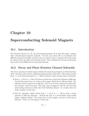 Chapter 10 Superconducting Solenoid Magnets