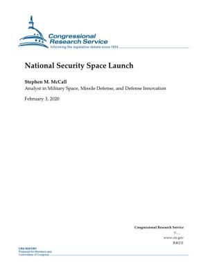 National Security Space Launch