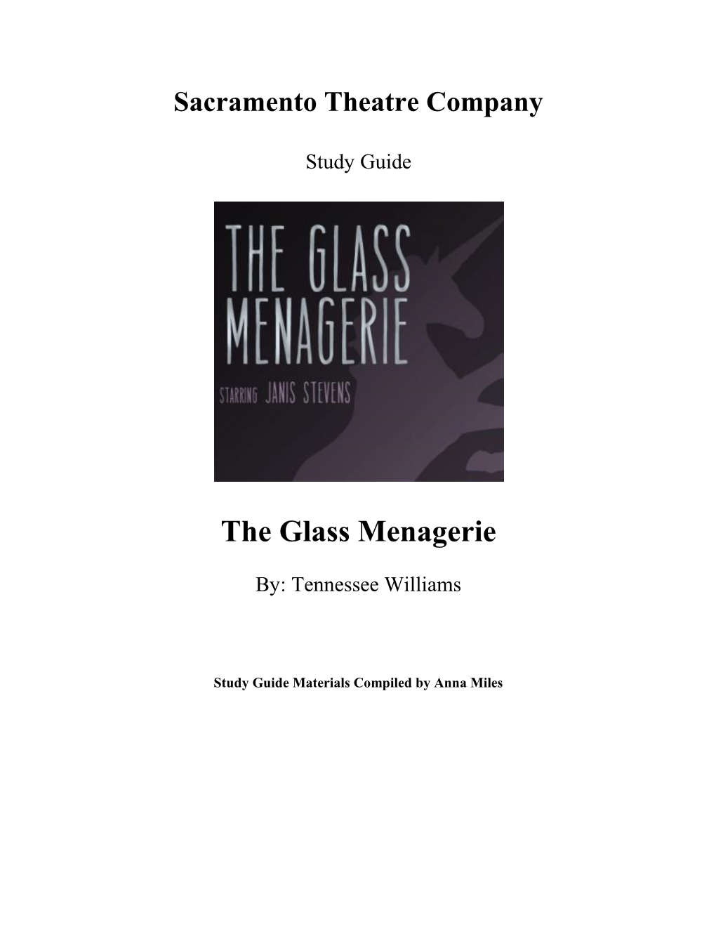 The Glass Menagerie Study Guide