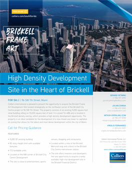 High Density Development Site in the Heart of Brickell