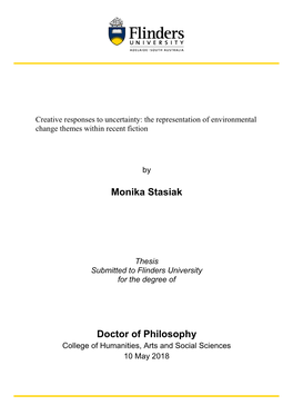 Monika Stasiak Doctor of Philosophy