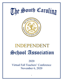 2020 Virtual Fall Teachers' Conference November 6, 2020