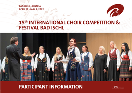 15Th INTERNATIONAL CHOIR COMPETITION & FESTIVAL BAD