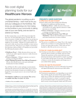No-Cost Digital Planning Tools for Our Healthcare Heroes