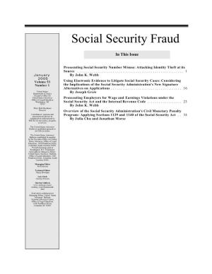Social Security Fraud