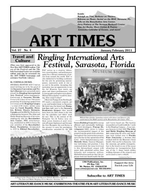 Ringling International Arts Festival, Sarasota, Florida Injured in an Accident That Left Him Convention and Visitors Bureau in a Wheel Chair with Amnesia