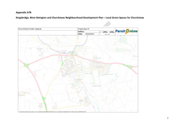 Appendix A7B Kingsbridge, West Alvington and Churchstow Neighbourhood Development Plan – Local Green Spaces for Churchstow