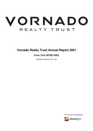 Vornado Realty Trust Annual Report 2021