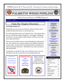 Palmetto Wings Pipeline