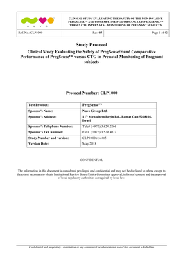 Clinical Trial Protocol