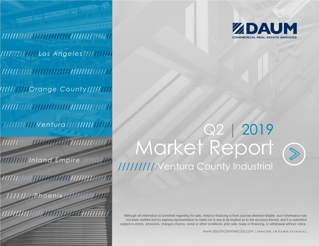 Market Report ////////// Inland Empire //////////// ///////// Ventura County Industrial