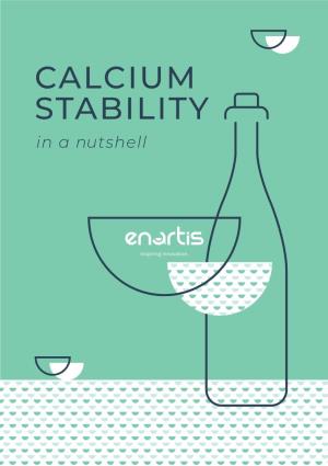 CALCIUM STABILITY in a Nutshell ESSENTIAL CHEMISTRY