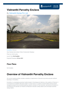 Vishranthi Parvathy Enclave by Vishranthi Homes Pvt