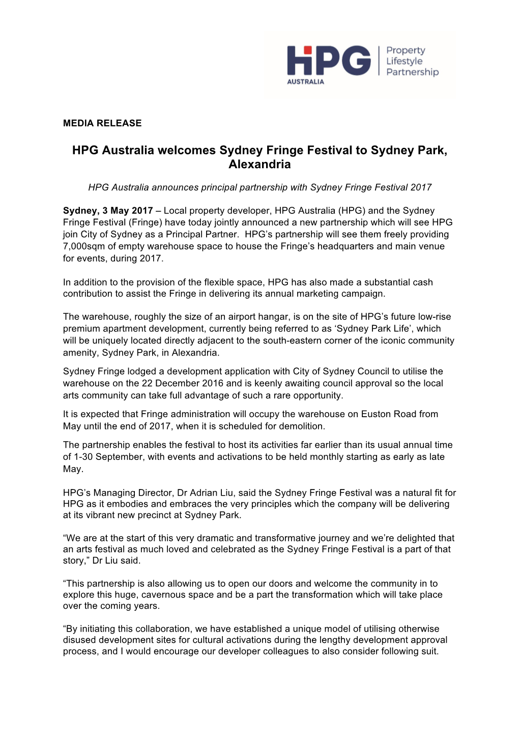 Media Release