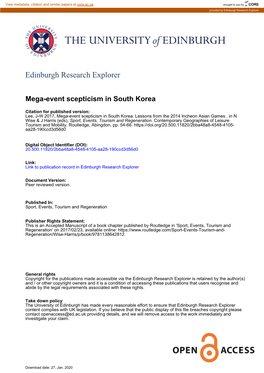 Edinburgh Research Explorer